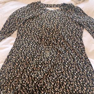 BCBG floral trapeze dress